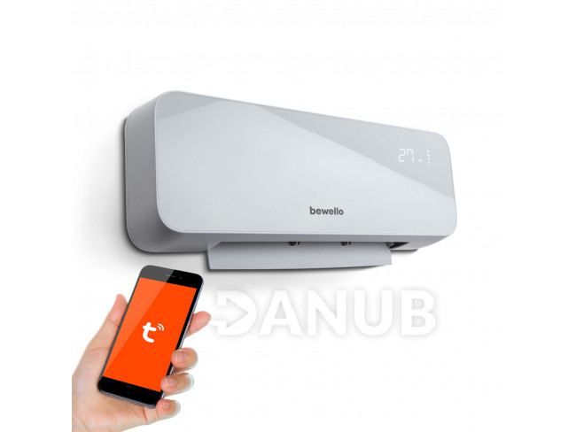 Smart nástenný ohrievač - 1000/2000W - Tuya - 220 - 240V - opálový