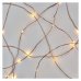 LED vianočná nano reťaz medená, 10 m, vonkajšia aj vnútorná, teplá biela, časovač