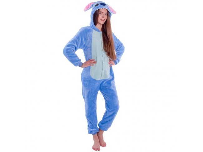 Plyšový overal Kigurumi - vzor Stitch - veľkosť L - 170cm