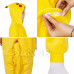 Plyšový overal Kigurumi - vzor pikachu - 130-140 cm