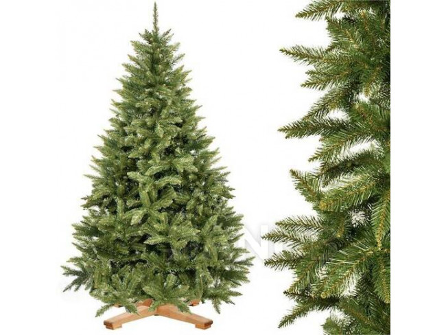 Springos Umelý vianočný stromček Premium Royal Trees - 220 cm -  kaukazský smrek s dreveným stojanom